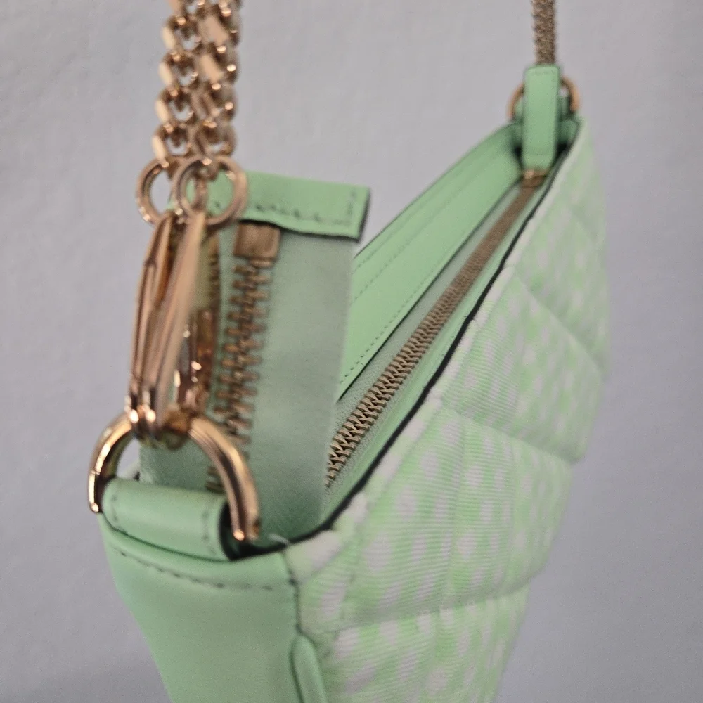 Versace green checkered
